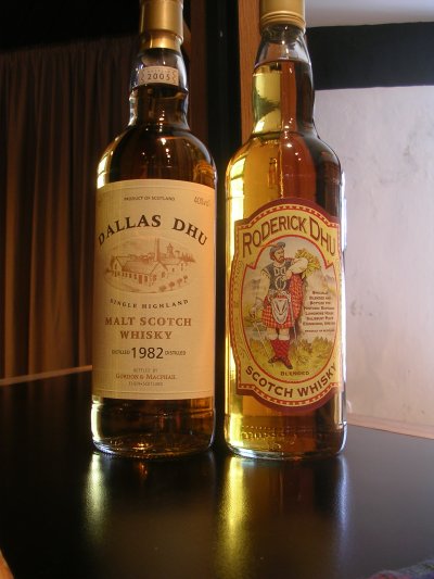 Whisky products from the Dallas Dhu.